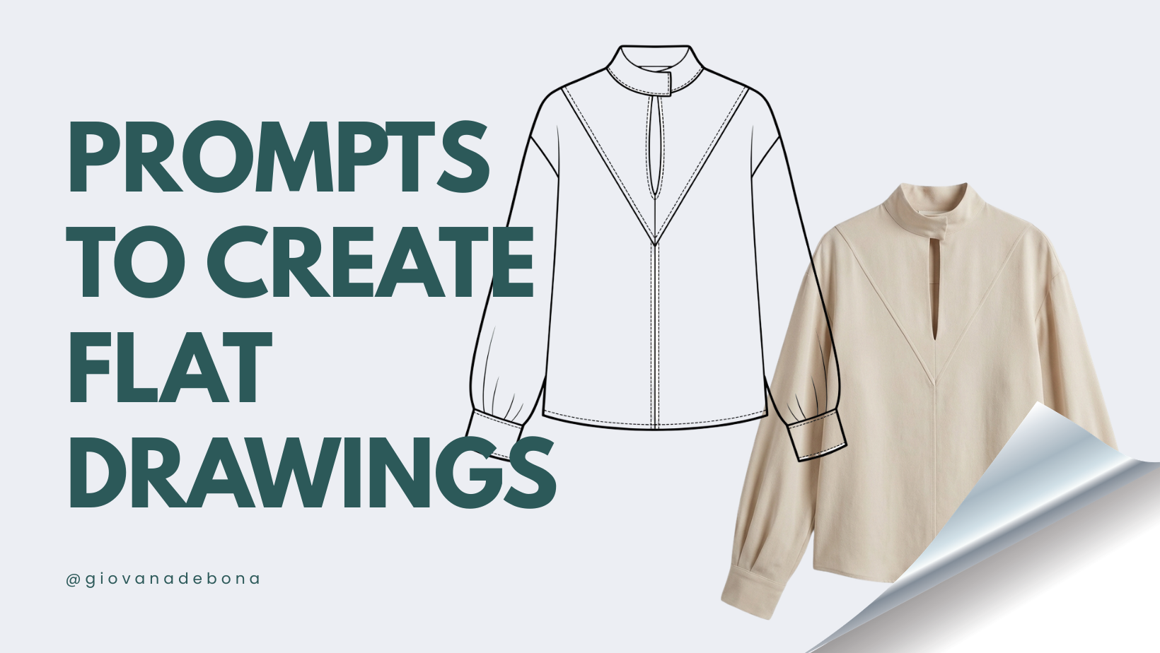 Prompts to Create Flat Drawings for Your Tech Pack